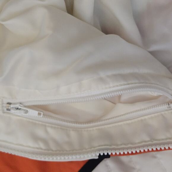 HARLEY DAVIDSON Racing Motor Cycles Cream Nylon Biker Jacket Coat Medium - Picture 6 of 8